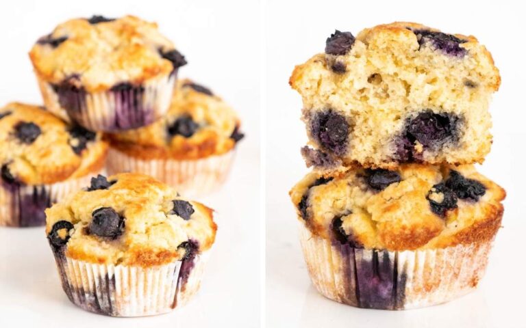 Healthy Keto Blueberry Muffins
