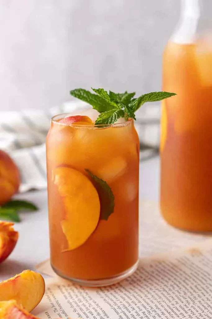 peach iced tea