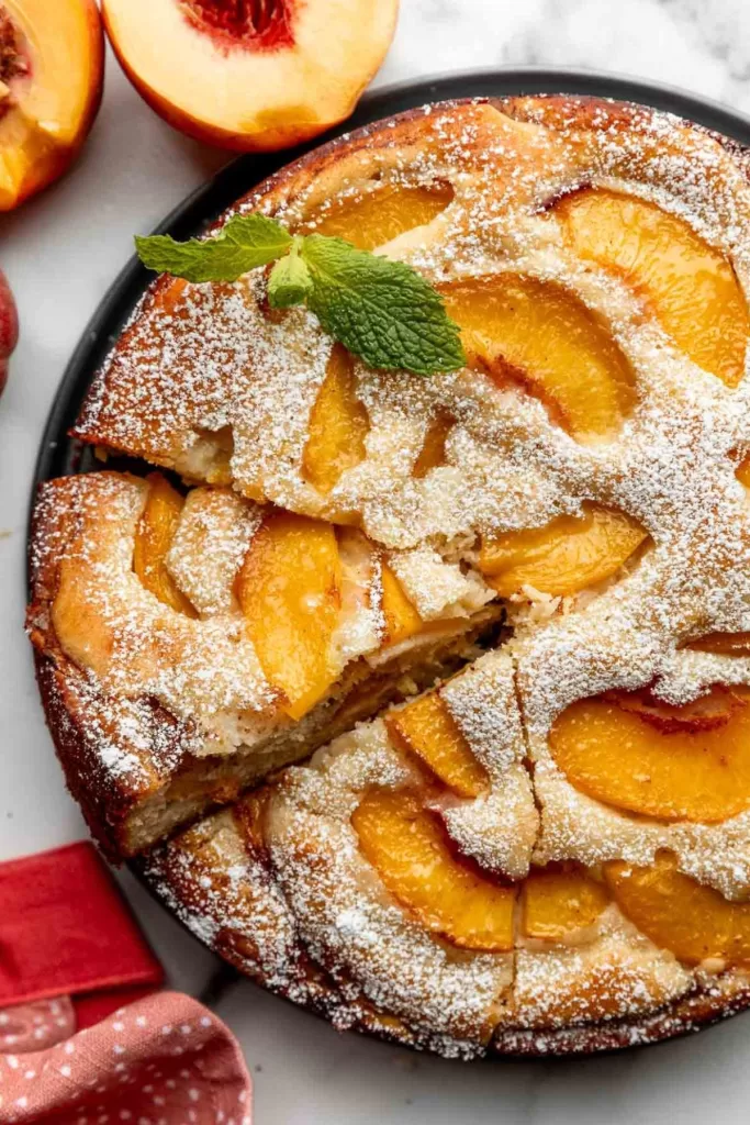 Peach cake